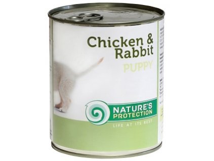 NATURE'S PROTECTION DOG KONZ.PUPPY KUŘE/KRÁLÍK 400 G