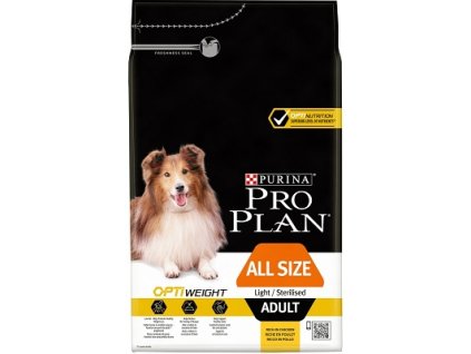 PRO PLAN Dog Adult ALL SIZE Light/Sterilised 3 kg