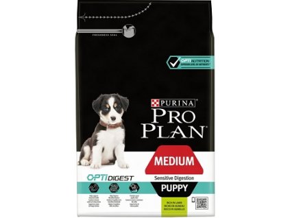 PRO PLAN Puppy Medium Sens.Digestion Lamb 3 kg