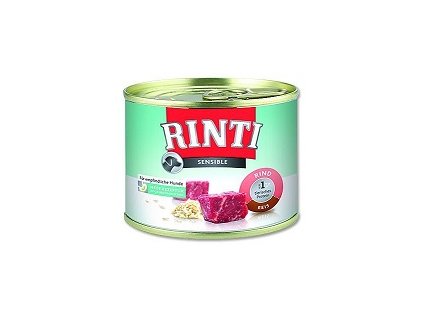 RINTI SENSIBLE DOG KONZ. HOVĚZÍ + RÝŽE 185 G