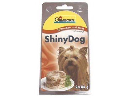 Gimborn Shiny dog konz. kuře, hovězí 2 x 85 g