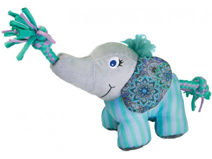 KONG hračka Knots Elephant textil S M