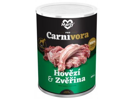 Marty ProCarnivora zvěřina a hovězí 400 g