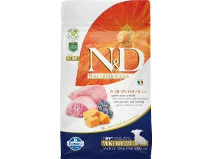 N&D Grain Free Puppy Mini Pumpkin Lamb & Blueberry 800 g