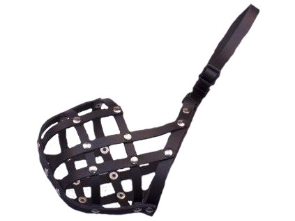 Náhubek kůže černý B&F č. 3 kokršpaněl