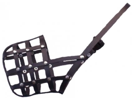 Náhubek kůže černý B&F č. 4 dalmatin