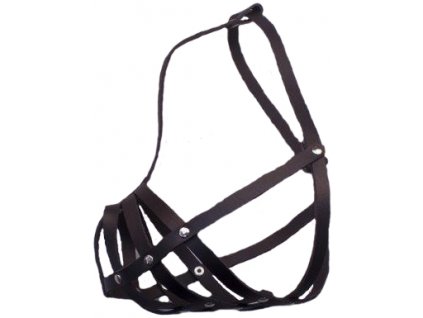 Náhubek kůže černý B&F č. 8 Boxer