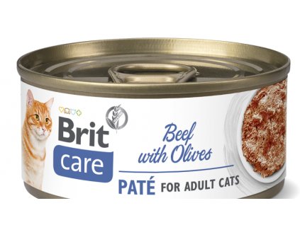 Brit Care Cat BEEF PATÉ WITH OLIVES