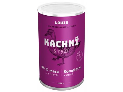 Louie konz. pro psy kachní s rýží 1200 g