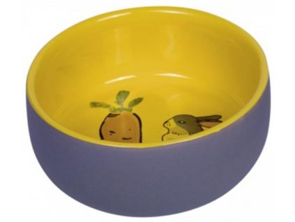Miska hlod. keramická s obrázkem šedožlutá 250ml