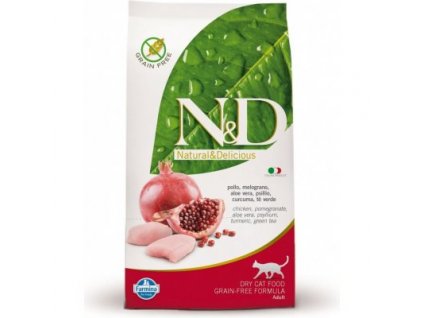 N&D PRIME Cat Grain Free Adult Chicken & Pomegranate 10 kg