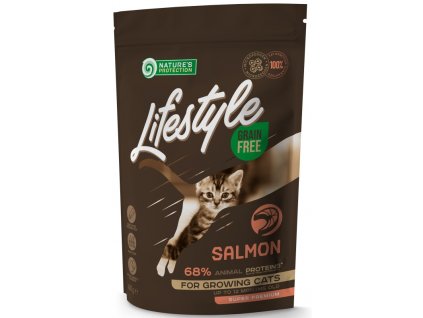 Nature's Protection Lifestyle Grain Free Salmon Kitten 400 g