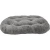Polštář ovál flanel Ruby světle šedá