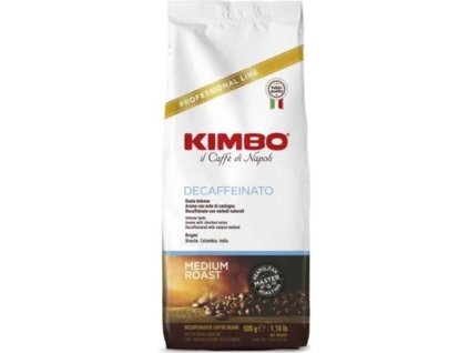 1126 kimbo espresso decaffeinato zrnkova kava 500g
