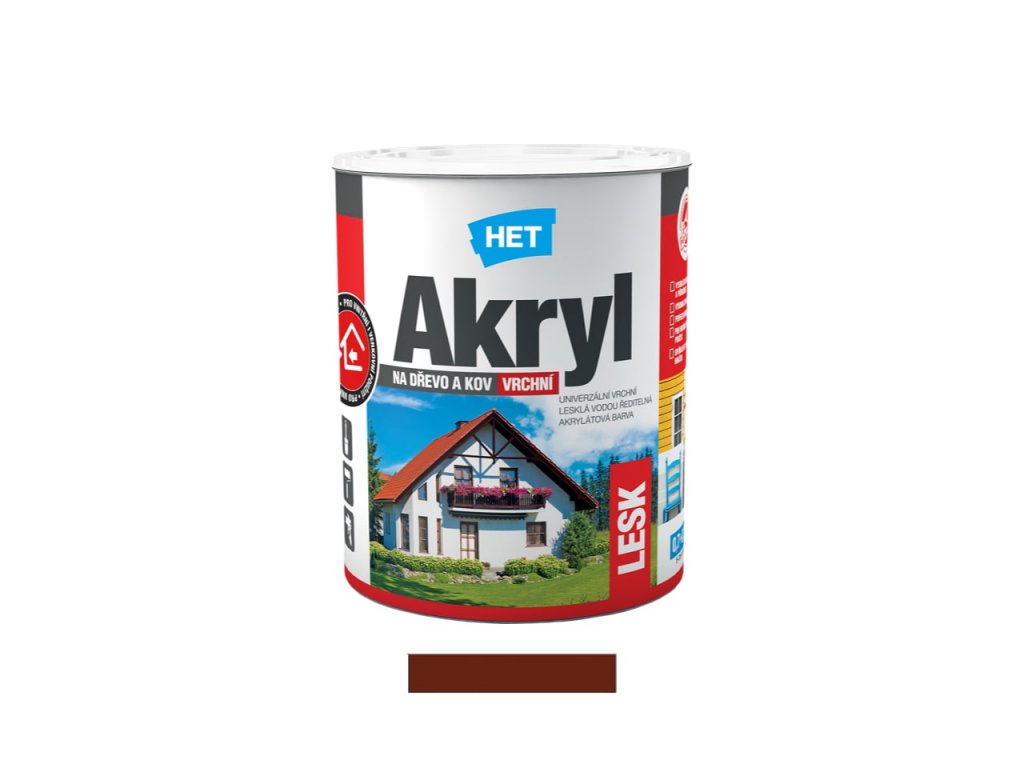 Het Akryl lesk - 0225 - světle hnědý  + Dárek: Míchátko na barvu ZDARMA
