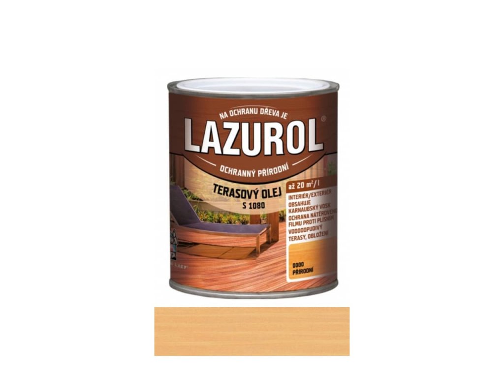 LAZUROL S1080 terasový olej bezbarvý