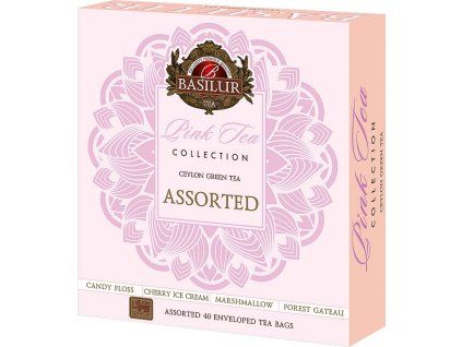 Basilur Gift Pink Tea Assorted přebal 40 gastro sáčků