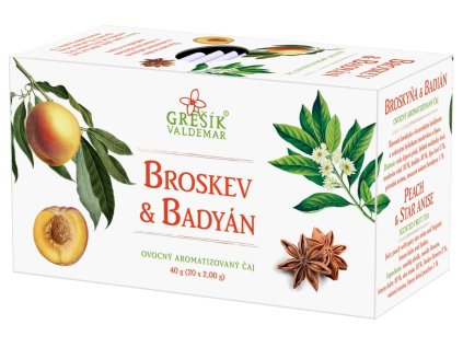 Broskev & Badyán ovocný porcovaný čaj