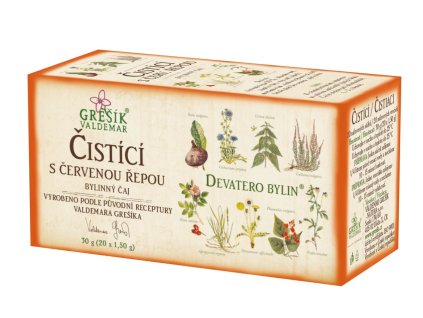 Čistící s červenou řepou bylinný porcovaný čaj