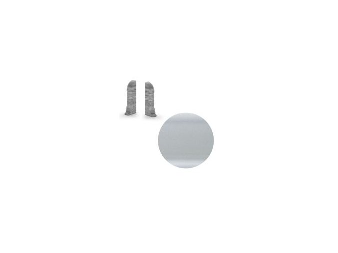 ap28 koncovka l p k liste ngf56 pvc stribrna 56 mm 1 par