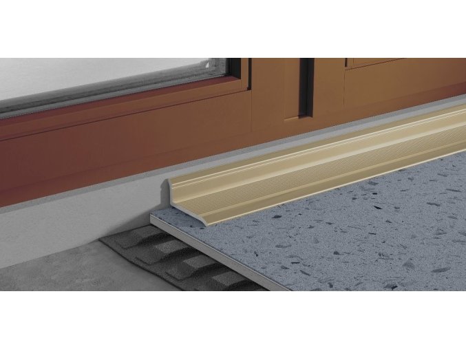 Ukončovací lišta samolepící, hliník elox stříbro, 10 mm, 2,7 m