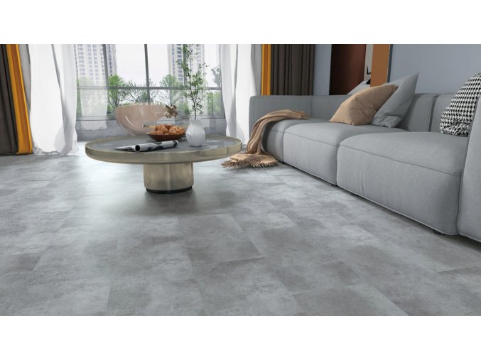 CORK Ultimate plovoucí vinylová zámková SPC podlaha SACASA, dekor GREYSTONE