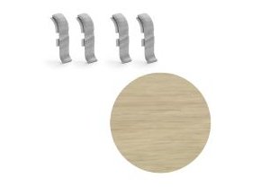 ap28 spojka k liste ngf56 pvc dub unikat 56 mm 4 ks