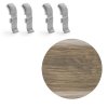 Spojka k soklové liště měkčené, Salag 56 mm, PVC, Timber ridge (4 ks v balení)