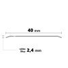 ap18 prechodova lista vrtana nerez v2a kartac tl 1 mm 40 mm 2 m (2)