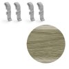Spojka k soklové liště měkčené, Salag 56 mm, PVC, Ořech antik | Silver wood | Willow | Dub šedý (4 ks v balení)