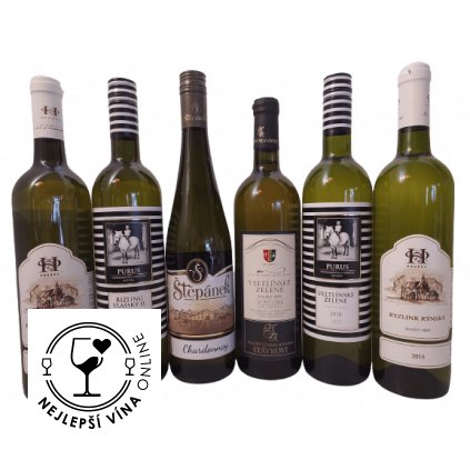 Kolekce bílých vín ročníku 2018