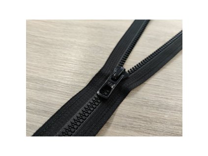 YKK Zip VISLON Slim® vel. 5, černá, lesklý černý běžec