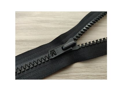 YKK Zip VISLON®, černá, vel. 8, matný černý běžec