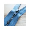 YKK kovový zip nedělitelný, holubí modrá