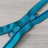 YKK reverzní spirálový zip s matnými 2 běžci, vel. 5, petrolejová