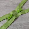 YKK reverzní spirálový zip s matnými 2 běžci, vel. 5, světle zelená