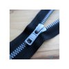 YKK Zip METALUXE® stříbrný, černá