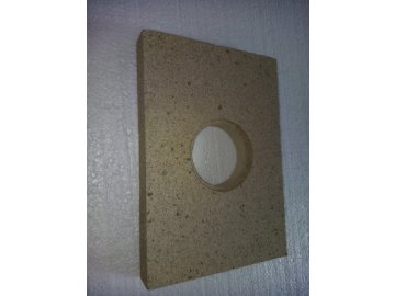 Vermikulitová deska dvířek kotle Prity s otvorem