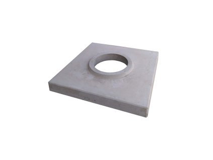 Betonová krycí deska jednoprůduchová KD250, šedá