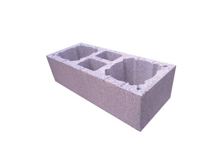 Komínová tvárnice dvouprůduchová, 2xVŠ, 890 x 360 mm, výška 245 mm