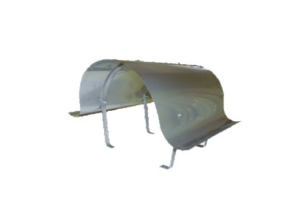 Stříška NAPOLEON - nerezová, dvouprůduch, 1000 x 600 mm