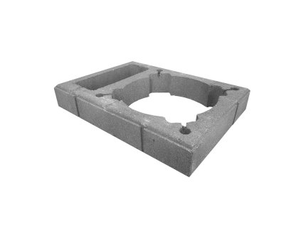 Nadstřešní prstenec s vent. šachtou, šedá RAL 7000