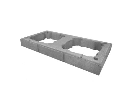 Nadstřešní dvoupr. prstenec, šedá RAL 7000