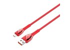 LDNIO LS661 USB - Micro USB 1m, 30W kabel (červený)