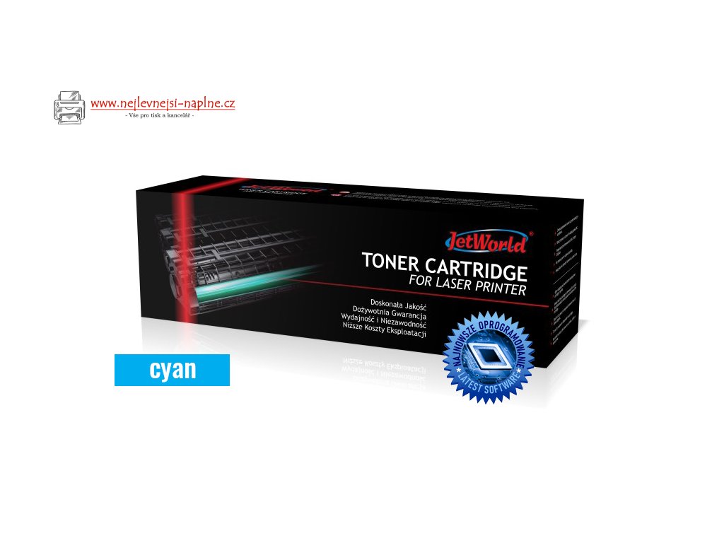 Tonerová kazeta JetWorld kompatibilní s HP 415X W2031X LaserJet Color Pro M454, M479 6K Cyan