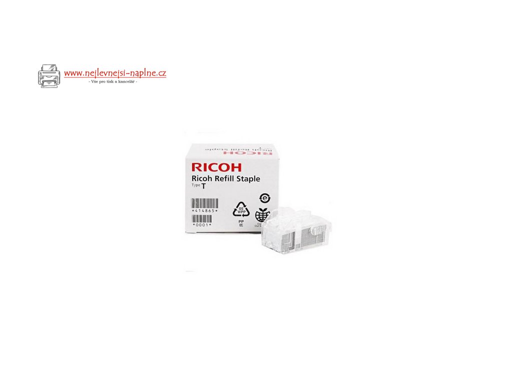 Ricoh originální staple cartridge type T 414865, 2*5000ks, Ricoh MP C2003, C2030C, C2050C, C2503C, C2530, C2550, Type T, cena za 1