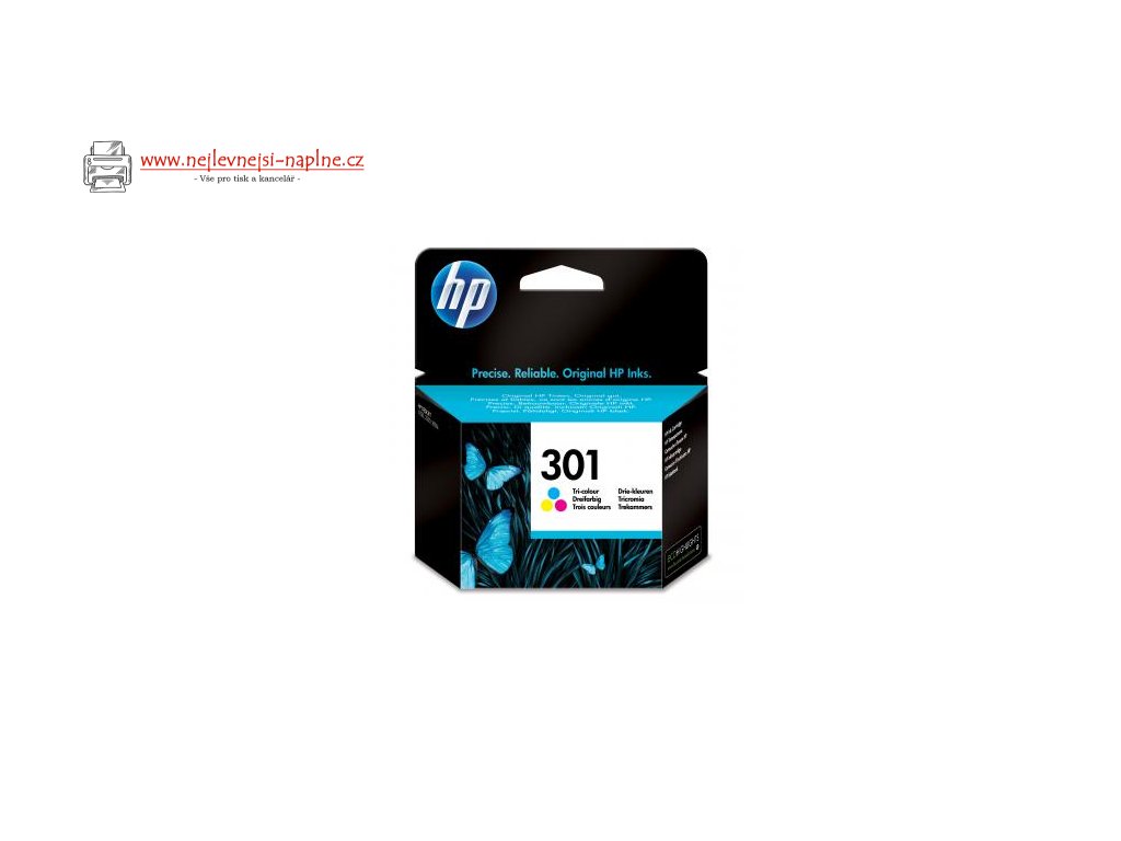 HP originální ink CH562EE, HP 301, color, blistr, 150str.po expiraci