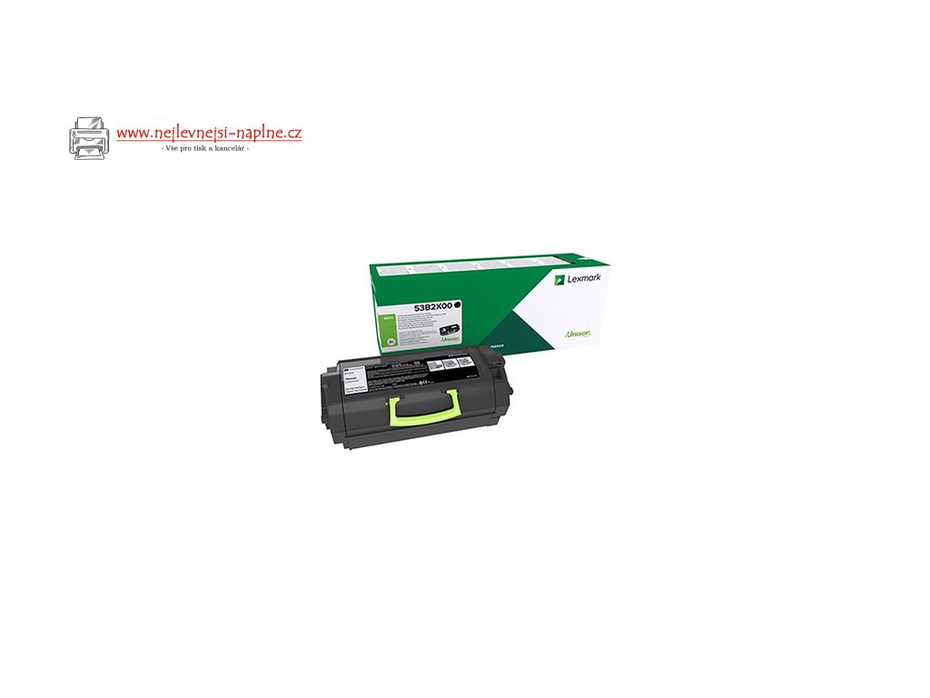 Lexmark originální toner 53B2X00, black, 45000str., high capacity, return
