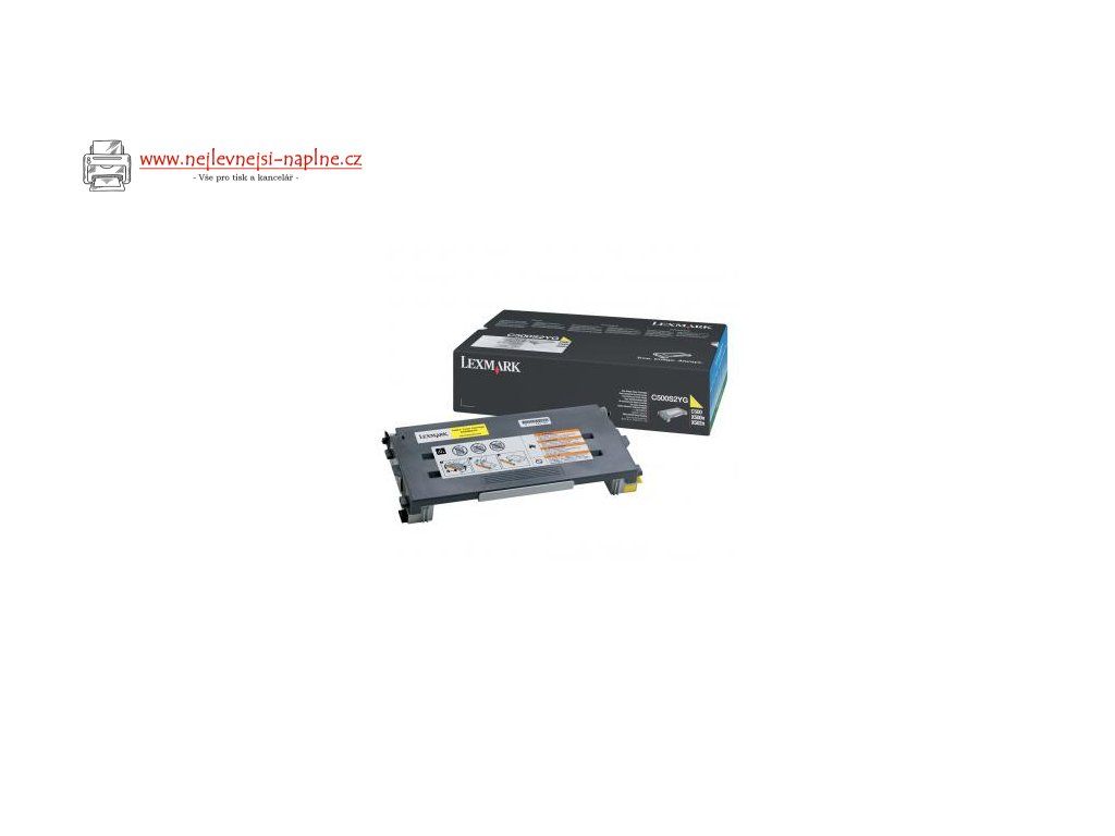 Lexmark originální toner C500S2YG, yellow, 1500str., return