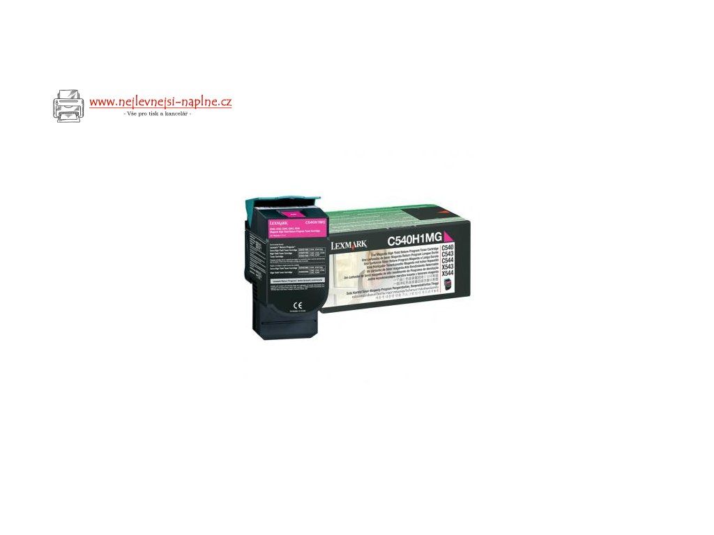 Lexmark originální toner C540H1MG, magenta, 2000str., high capacity, return